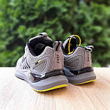 Сірі демісезонні текстильні чоловічі кросівкиNike Zoom Winflo сірі з салатовим, фото 7