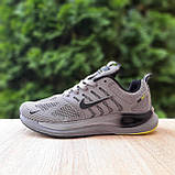 Сірі демісезонні текстильні чоловічі кросівкиNike Zoom Winflo сірі з салатовим, фото 9