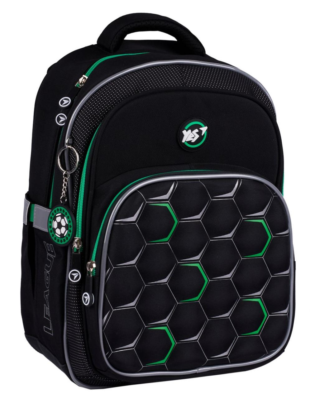Рюкзак шкільний напівкаркасний Yes Football Time 14 л, фото 1