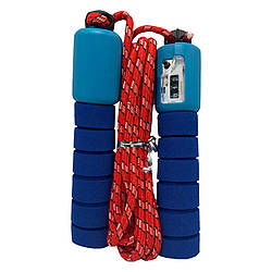 Швидкісна скакалка з лічильником MS 0345-1(Blue) довжина 280 см