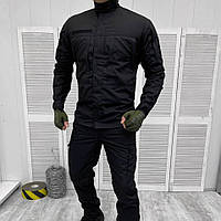 Форма чорна тактична (М - XXL) Костюм ріпстоп військовий камуфляж нового зразка для ЗСУ весна-літо WEST