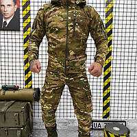 Тактичний бойовий костюм Softshell Squat мультикам (M - 3XL) софтшел Військова чоловіча демісезонна форма WEST