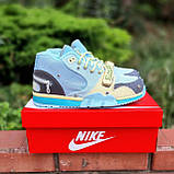 Голубі текстильні Чоловічі кросівки Nike Air Trainer 1 Sp Travis Scott, фото 4