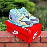 Голубі текстильні Чоловічі кросівки Nike Air Trainer 1 Sp Travis Scott, фото 5