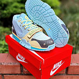 Голубі текстильні Чоловічі кросівки Nike Air Trainer 1 Sp Travis Scott, фото 6