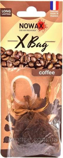 Автомобільний ароматизатор повітря полімерний Nowax X Bag - Coffee NX07553