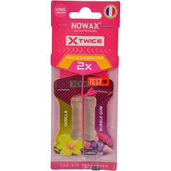 Ароматизатор повітря з подвійною капсулою Nowax серія X Twice - Bubble Gum & Vanilla NX00152 Luxprice