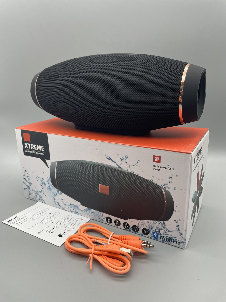 Колонка Bluetooth JBL XTREME ME4 26 см чорна портативна акустика з потужним звуком BF