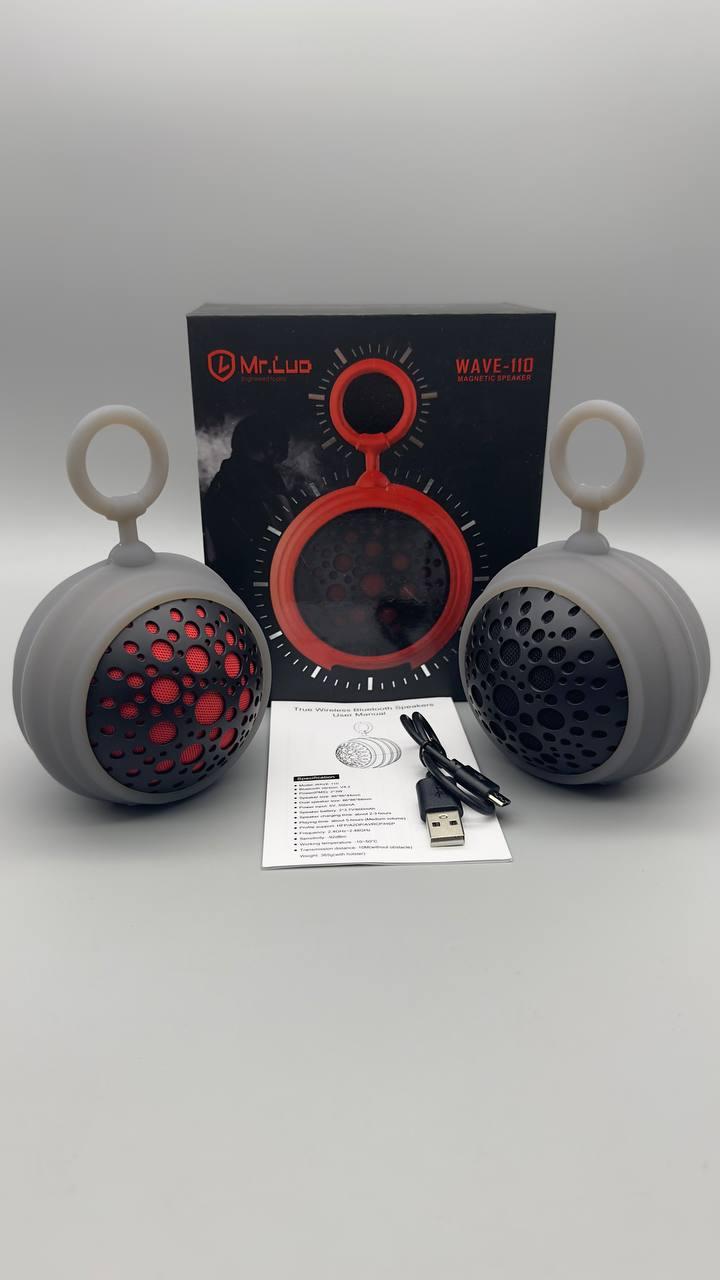 Колонка Bluetooth JEDEL Wave-110 TWS портативна бездротова магнітна чорна 2 в 1 BF