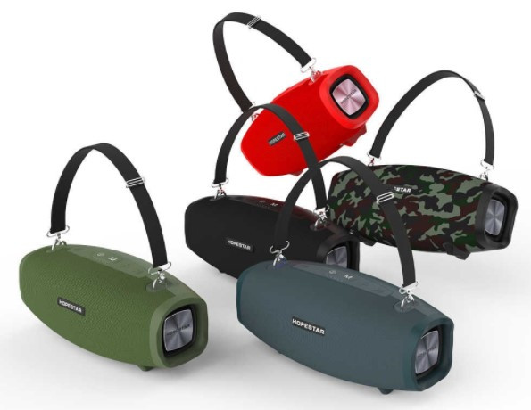 Колонка Bluetooth Hopestar H1 X1 з мікрофоном і блоком живлення 15V3A чорна BF