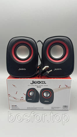 Колонки для ПК 2.0 USB JEDEL M600 потужність 3 Вт компактні для комп'ютера і ноутбука BF, фото 1