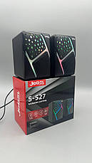 Колонки для ПК 2.0 USB JEDEL S527 потужність 3 Вт частотний діапазон 20 Гц 20 кГц компактні динаміки BF, фото 5