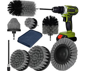 Комплект насадок та щіток для дриля та шуруповерта RIAS DS-04 9 предметів (3_06631)