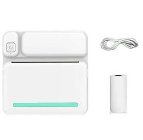 Термопринтер портативний RIAS C19 Bluetooth White (3_06645)