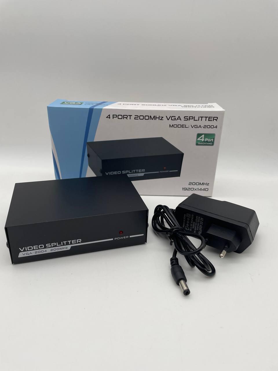 Комутатор VGA 1х4 для підключення одного джерела до чотирьох дисплеїв максимальна роздільна здатність 1920x1440 BF