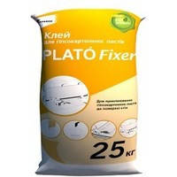Клей для гіпсокартону PLATO fixer 25кг, фото 1