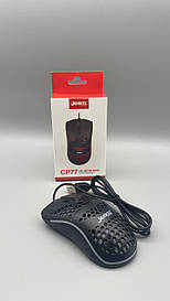 Миша USB JEDEL CP77 оптична ергономічна 1200 DPI чорна для комп'ютера BF