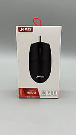 Миша USB JEDEL 230 оптична чорна 3 кнопки 800-1600 DPI довжина кабеля 1.5 м BF