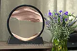 Картина-антистрес  "Піски, що рухаються 3D" (Moving Sandscapes), подарунок подрузі або другу - Коричнева 25см, фото 4