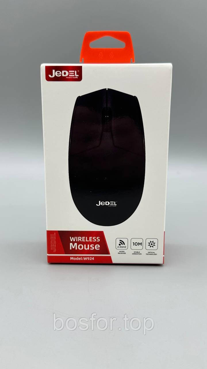 Безпровідна миша JEDEL W924 2.4 ГГц 6 кнопок оптична ергономічна для ПК та ноутбуків BF