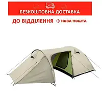 Просторий намет Tramp Lite Twister 3 з великим тамбуром, для кемпінгу та туризму Пісчаний(UTLT-024-sand)