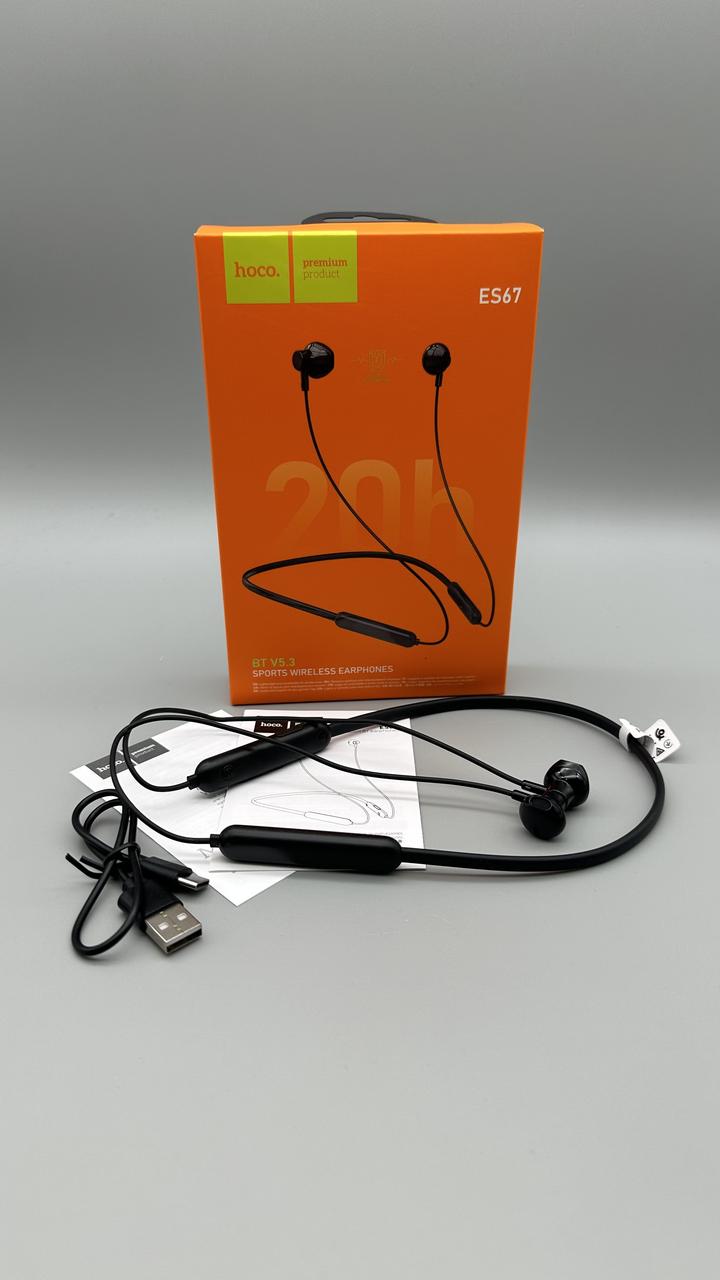 Навушники Bluetooth HOCO ES67 вакуумні neckband до 10 годин роботи для спорту та музики BF