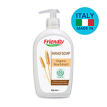 Органічне рідке мило для рук з екстрактом рису Friendly Organic 500 мл