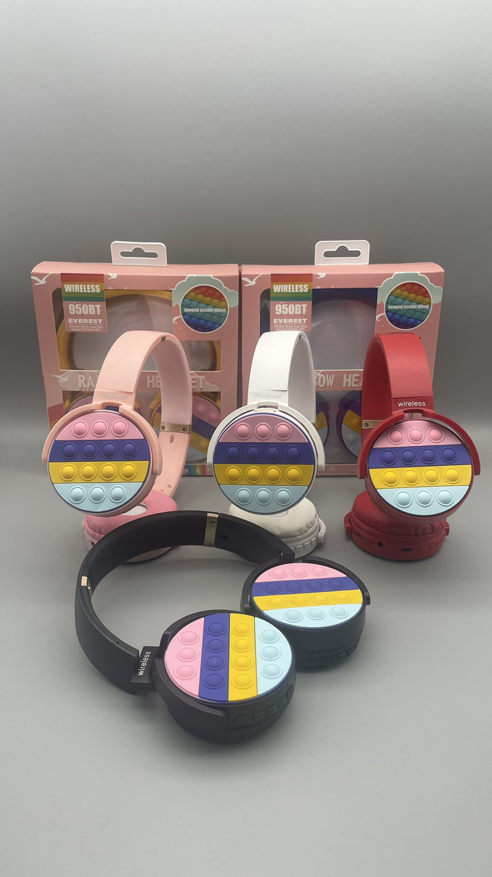 Навушники Bluetooth STYLE POP IT CTX-950 безпроводні з мікрофоном FM-радіо та слотом для карти пам'яті BF