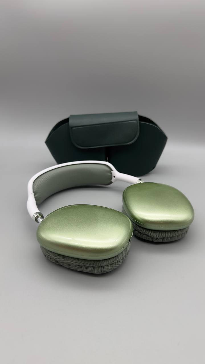 Навушники Bluetooth Macaron P9 PRO MAX стерео з кейсом зелені глибокий бас ергономіка BF