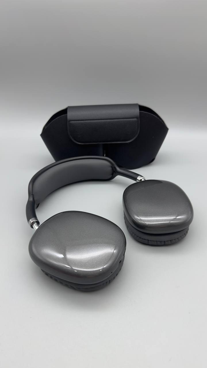 Навушники Bluetooth Macaron P9 PRO MAX бездротові стерео з кейсом сріблясті BF