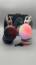 Наушники Bluetooth накладні Macaron PD1 RGB з підсвіткою для смартфонів і планшетів BF, фото 3