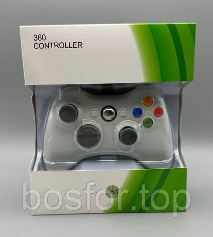 Джойстик XBOX360 провідний білий для ігор з інтуїтивним управлінням і стабільним підключенням BF, фото 1