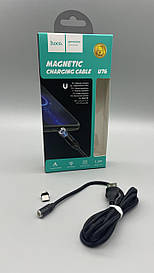 Кабель HOCO U76 Type-C 1.2м магнітний 3A для зарядки та передачі даних чорний BF