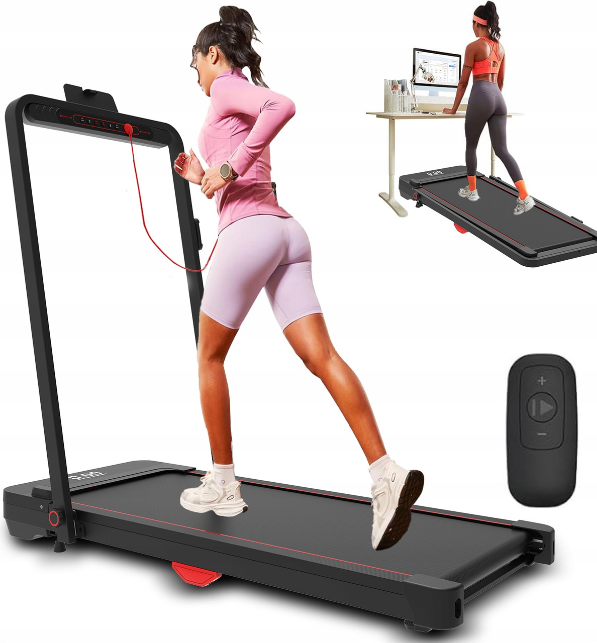 Домашня електрична бігова доріжка ATHLETIC Treadmill Premium 1-12 км/ч 120кг