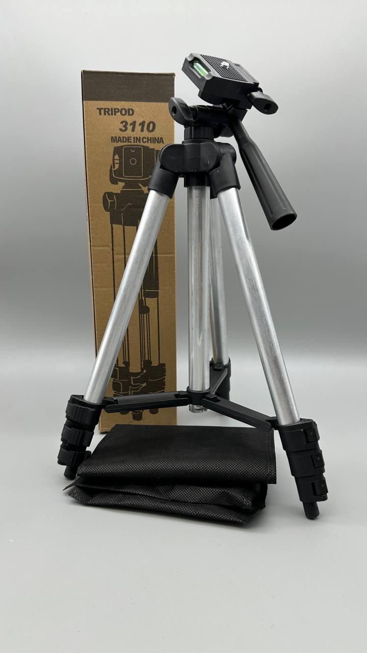Штатив для телефону та фотоапарата 3110 висота 102 см алюмінієвий сплав 3D голова рівень зйомки BF