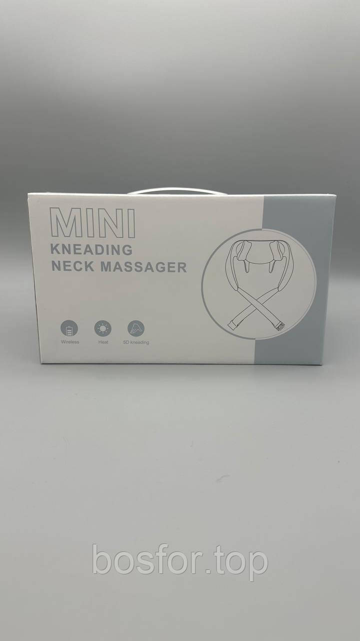 Масажер для шийно-комірцевої зони Mini Neck JBY-820 DL-242 з вібромасажем і підігрівом чорний BF
