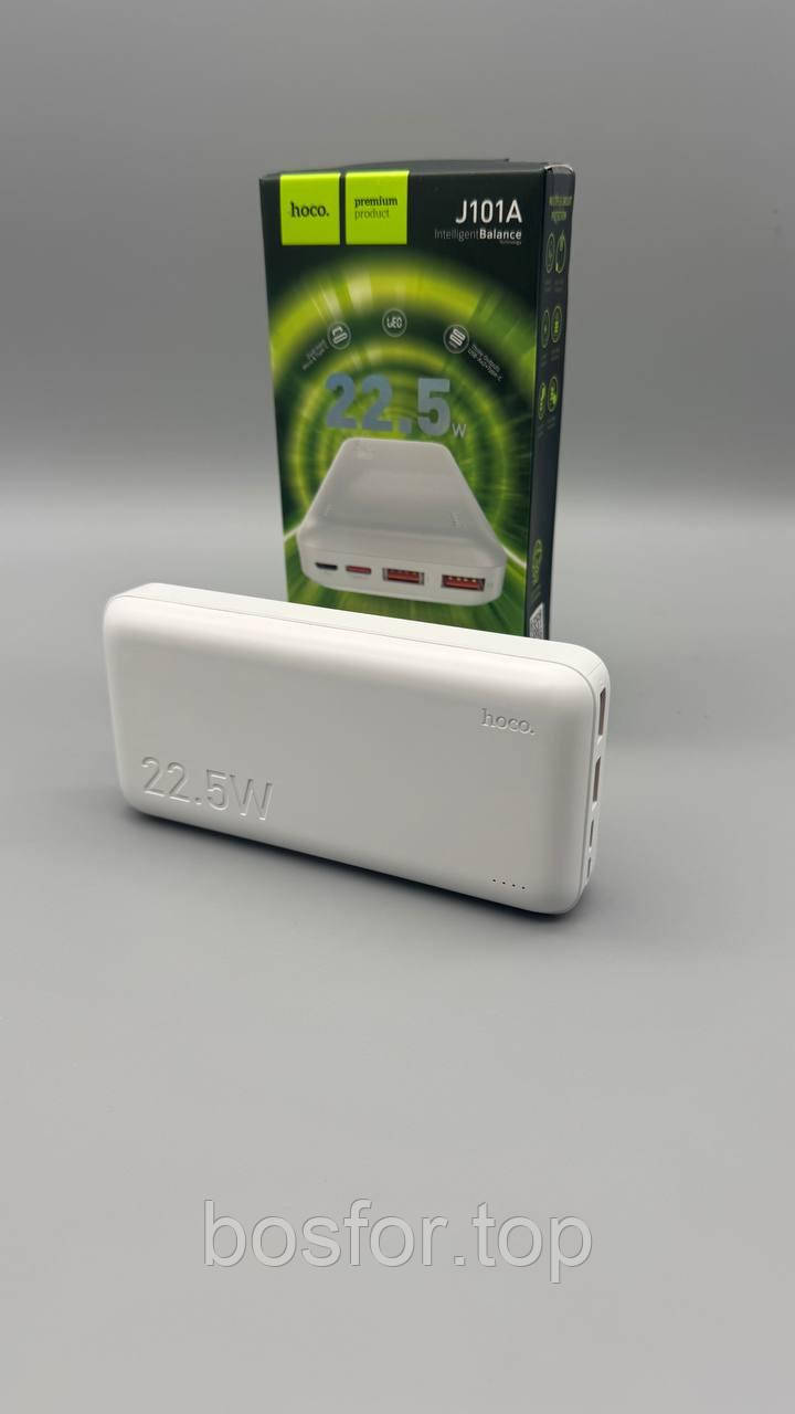 Павербанк HOCO J101A 20000mAh 22.5W PD QC3.0 швидка зарядка USB Type-C Micro-USB BF