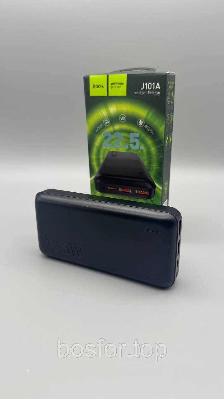 Павербанк HOCO J101A 20000mAh 22.5W PD QC3.0 швидка зарядка для смартфонів та планшетів BF