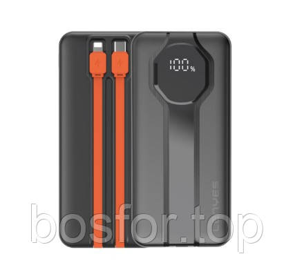 Павербанк LENYES PX236D 20000mAh зовнішній акумулятор з двома USB портами Type C та micro USB BF, фото 3