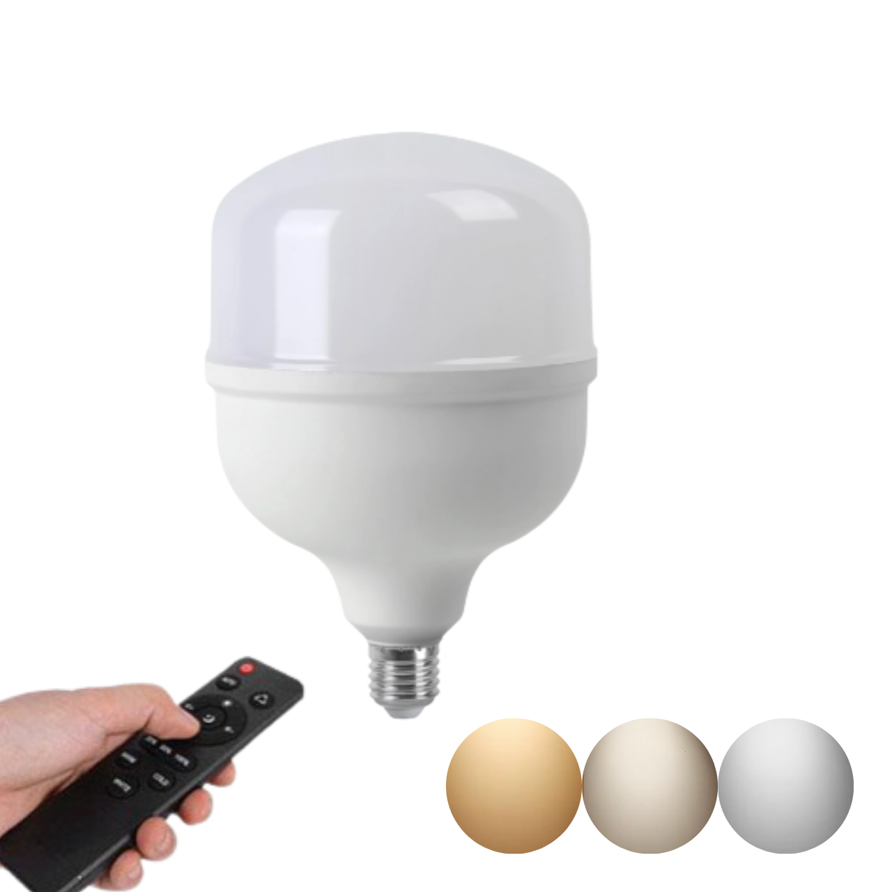 Світлодіодна LED лампа 100W E27 3200–5500K з пультом для софтбокса