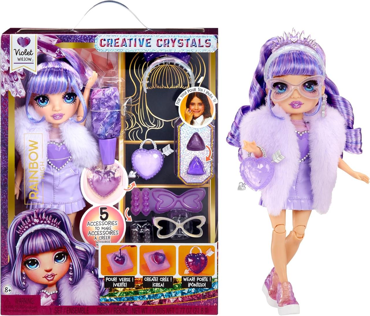 Лялька Rainbow High Creative crystals Віолетта з аксесуарами 121404
