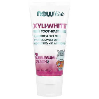 NOW XyliWhite Kid's Toothpaste Gel Bubblegum Splash 85 г