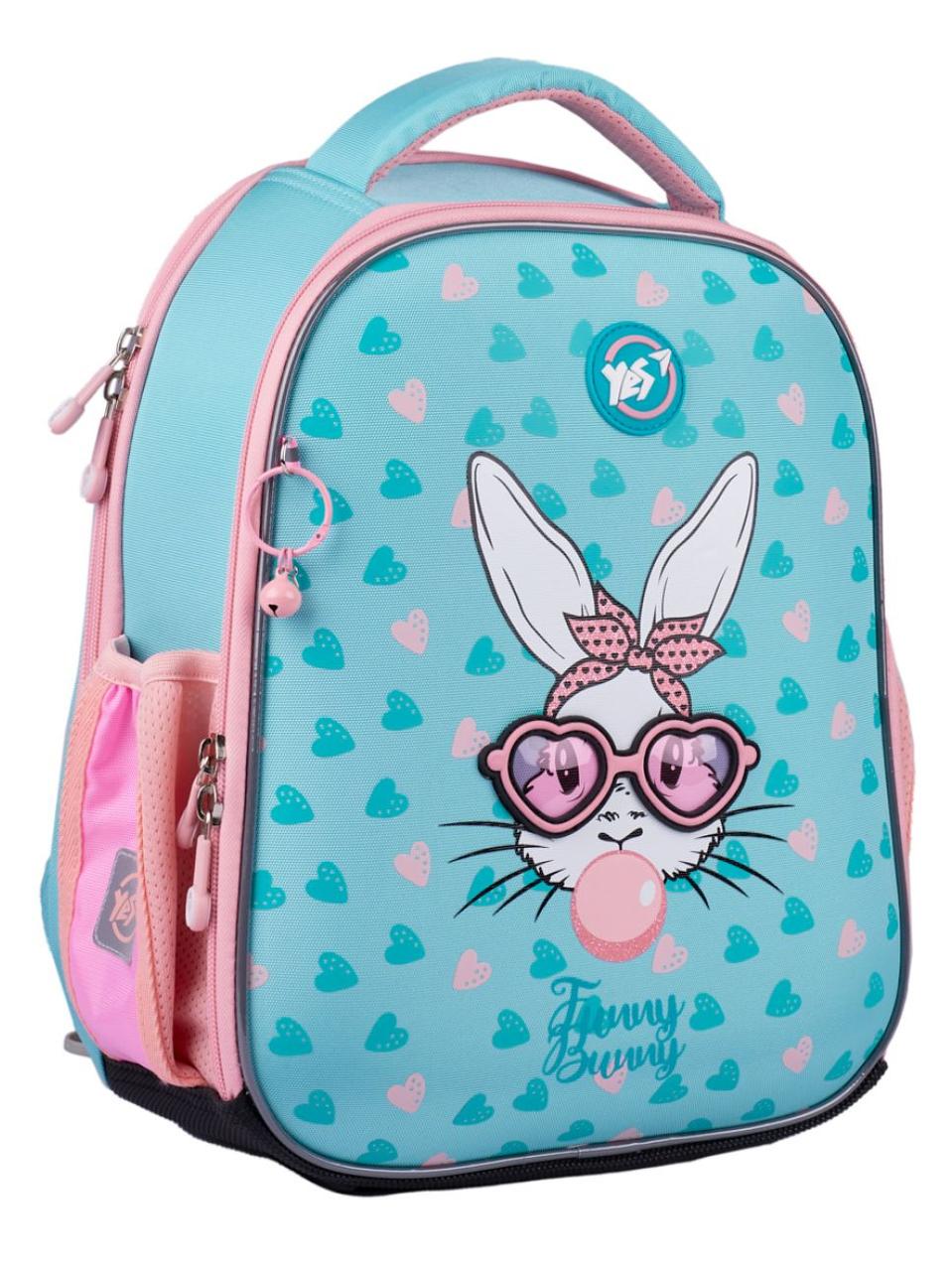 Рюкзак шкільний каркасний Yes Funny Bunny 15 л, фото 1