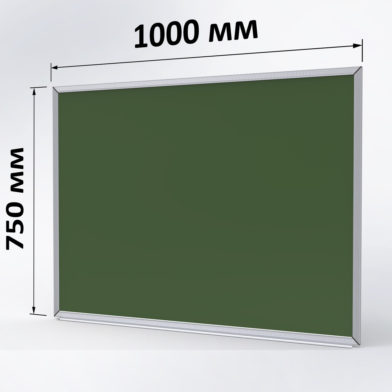Крейдяна дошка зелена 1000х750 мм (вертикальна), фото 1
