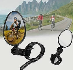 Гумове дзеркало для ендуро кросового мотоцикла, самоката, велосипеда квадроцикла на ремені овал