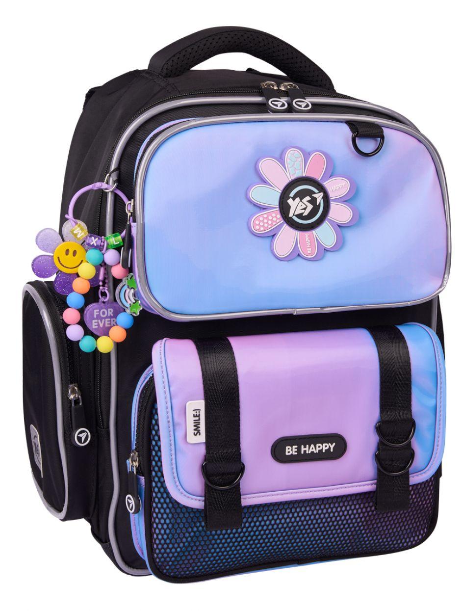 Рюкзак шкільний напівкаркасний Yes Be Happy 14 л, фото 1