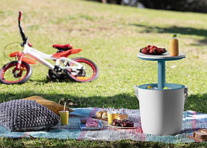 Стіл - бар пластиковий Keter Go Bar, кремовий, фото 5