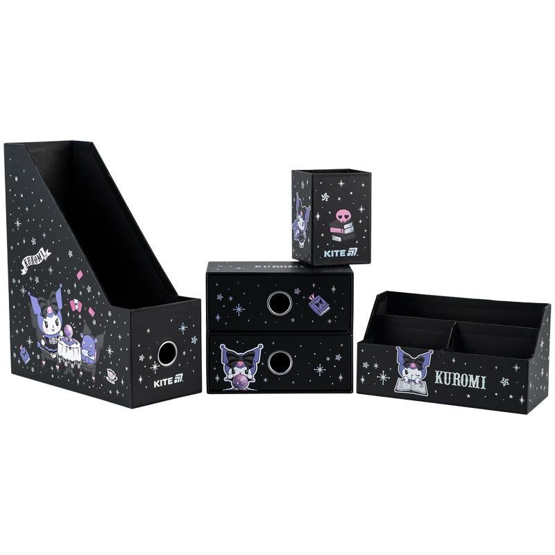 Органайзер настільний 4 предмети картон Kite Kuromi HK25-357, 71285, фото 1