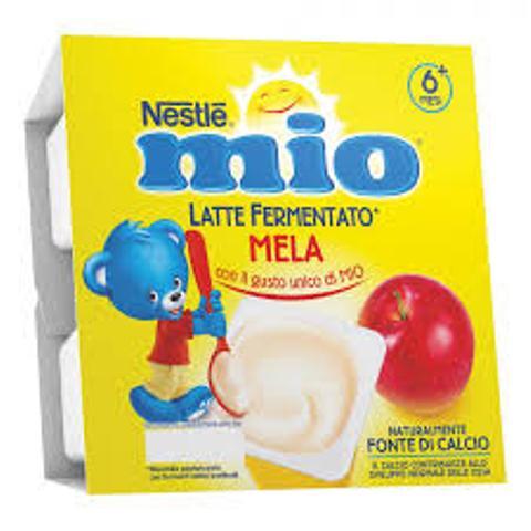 Йогурт дитячий яблучний Nestle Mio Latte Fermentato Mela від 6 міс. 4х100гр