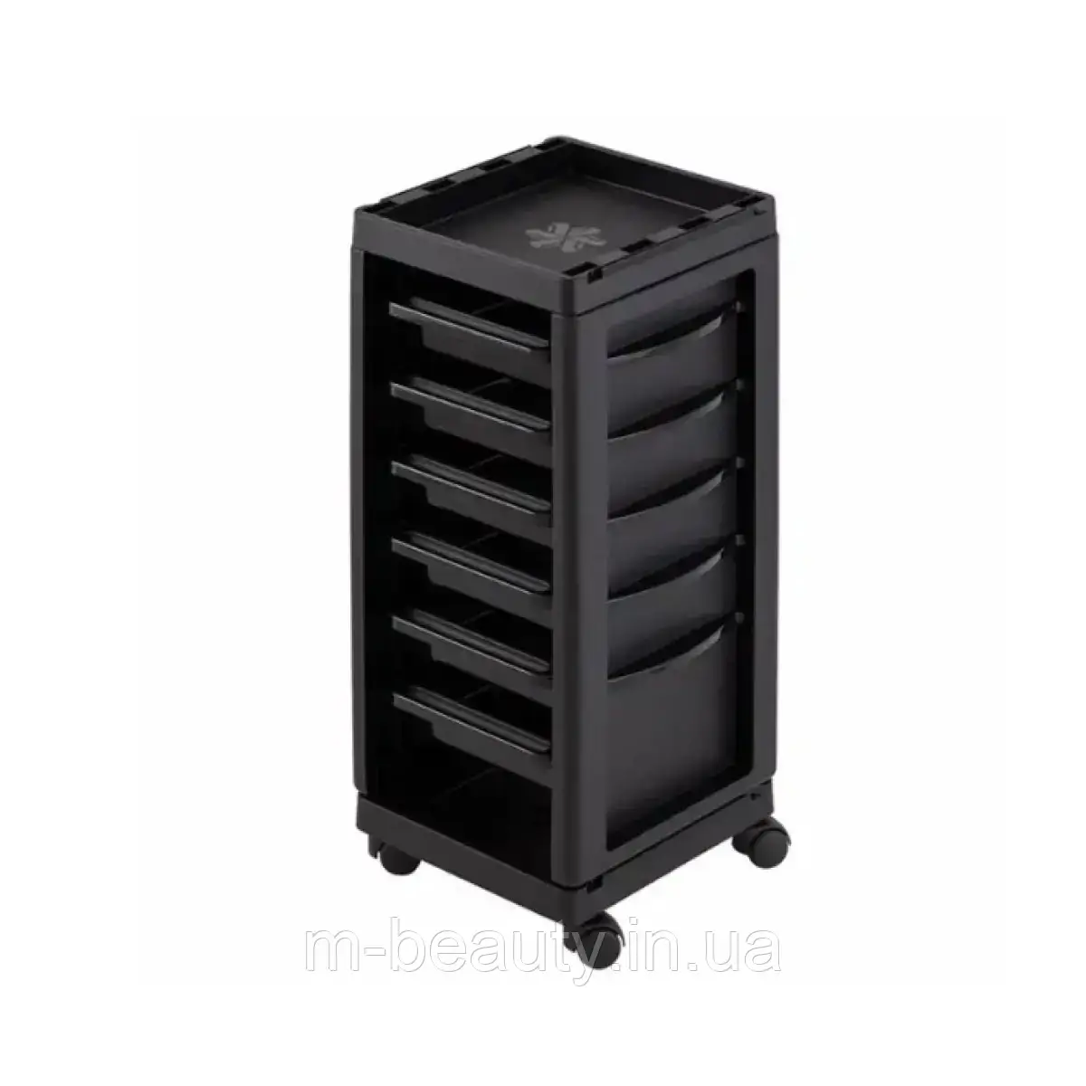 Перукарський візок Ceriotti SMART Black на низьких колесах, фото 1